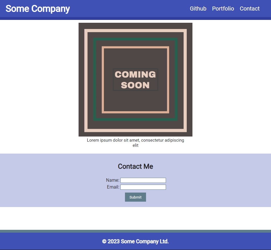 Landing Page